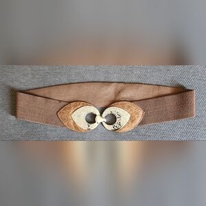⭐️ Brown and Silver Hook Waist Belt - (L/XL)
